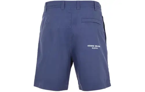 STONE ISLAND Logo print Bermuda Shorts