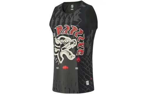 Li Ning Basketball Jersey Men's Black Jacquard