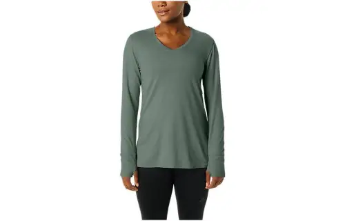ASICS T Shirts Women's Ivy Heather Crew Neck Moderate Straight Fit