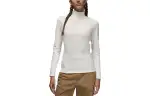Jordan T Shirts Women's White Turtleneck Moderate Straight Fit
