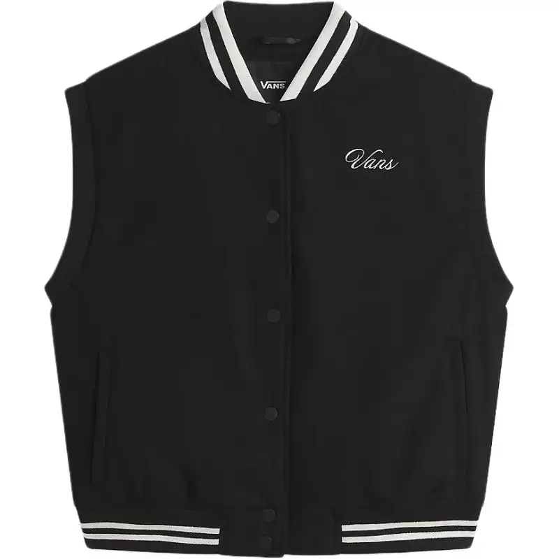Vans Tank Tops Women's Black Baseball Collar Moderate Other