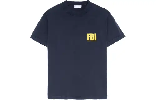 Balenciaga SS22 Drop Shoulder Sleeve T Shirt Women's Marine Blue