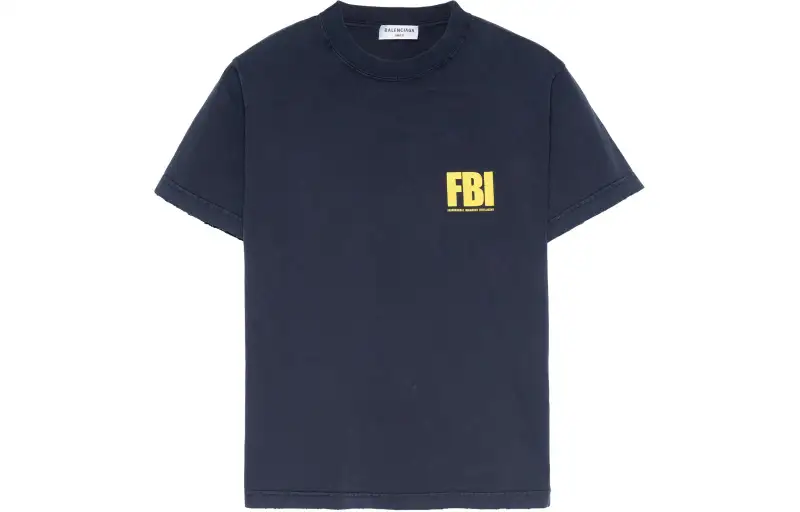 Balenciaga SS22 Drop Shoulder Sleeve T Shirt Women's Marine Blue