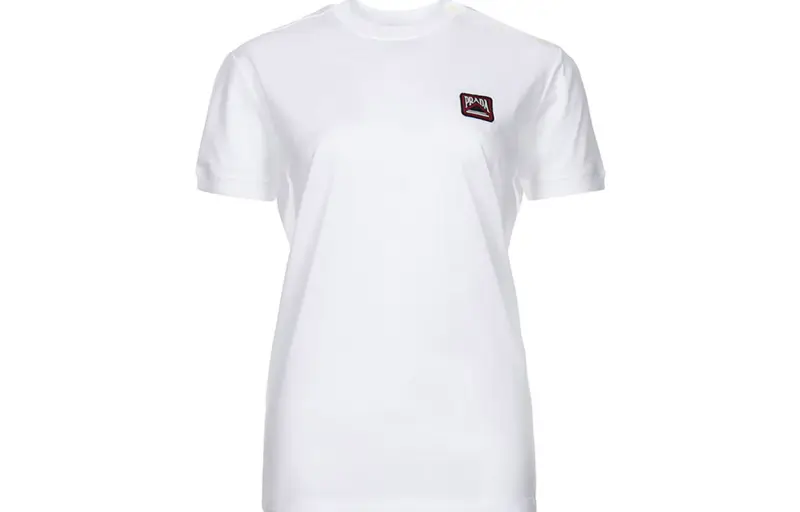 PRADA T Shirts Women's White Crew Neck Moderate
