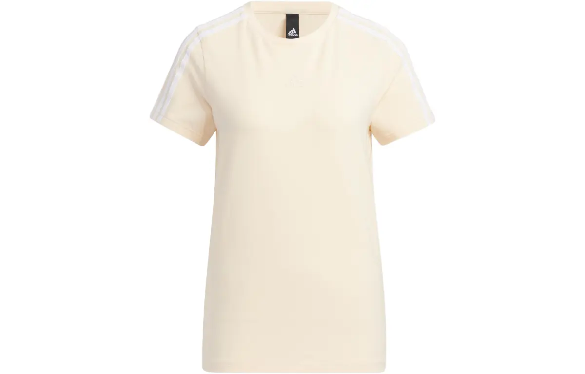 Adidas T Shirt Women's Beige Yellow