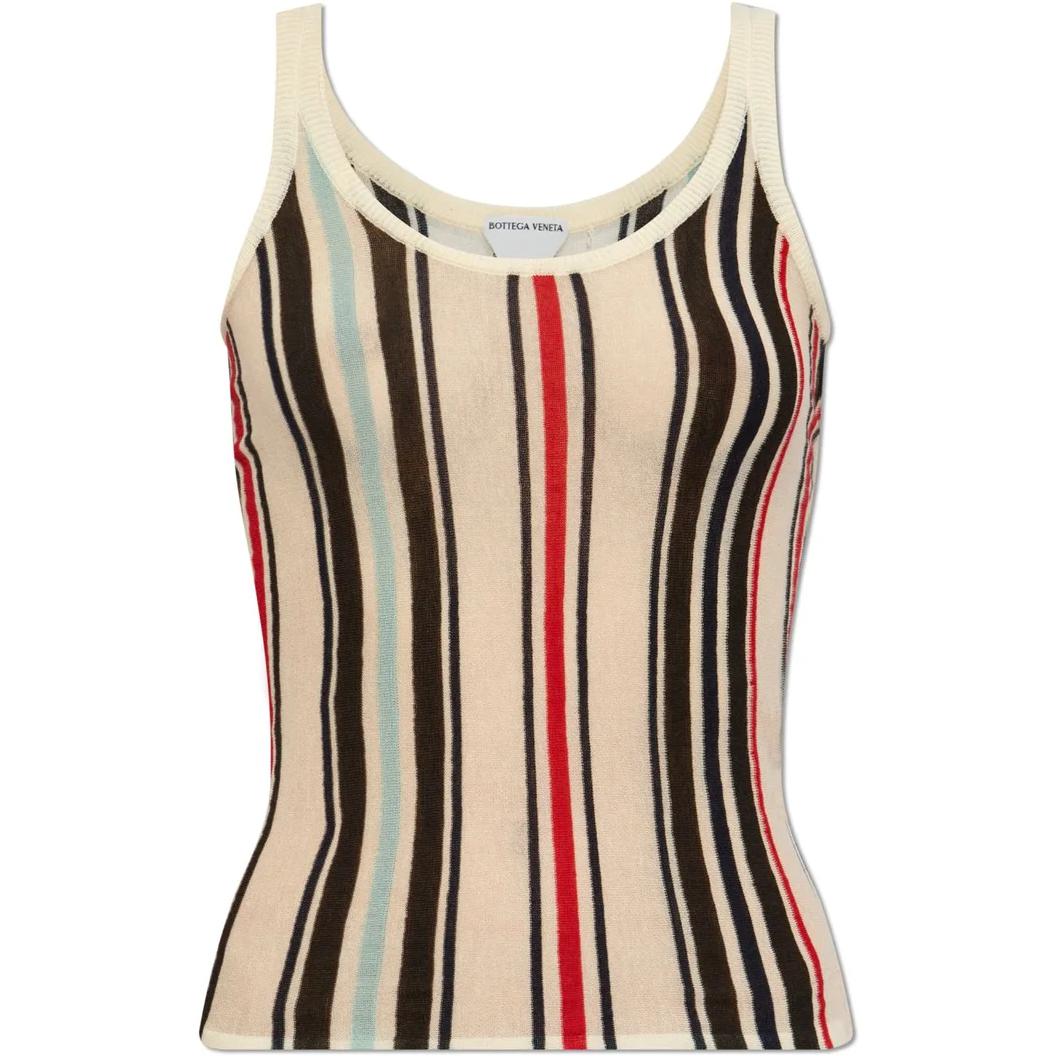 Bottega Veneta Striped Pattern Top
