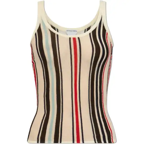 Bottega Veneta Striped Pattern Top