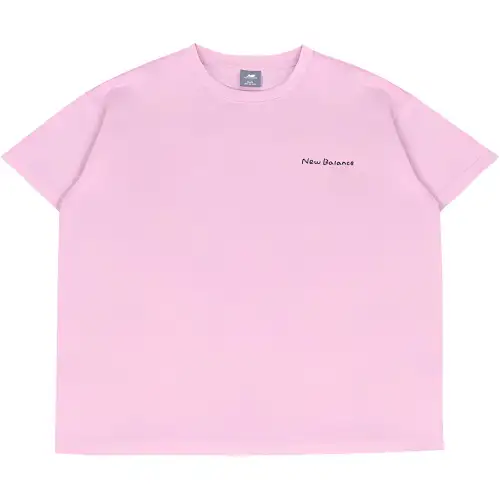 New Balance Centric Lifestyle Athleisure Drop Shoulder Sleeve T Shirt Women's Pink
