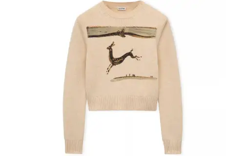 LOEWE SS23 Sweater Women's Light Umber