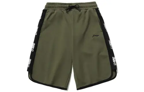 Li Ning Sports Fashion Collection Sports Shorts Men's Olive Green Moderate