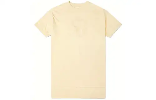 Converse Drop Shoulder Sleeve T Shirt Women's Light Yellow