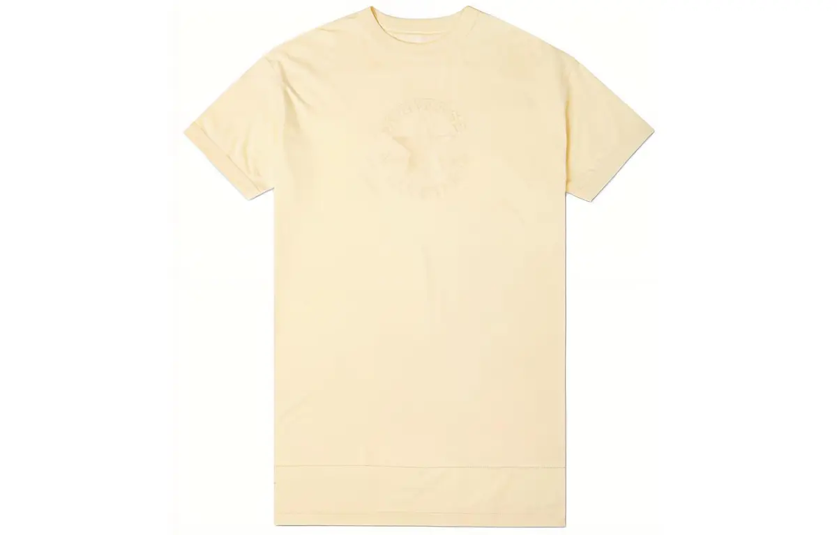 Converse Drop Shoulder Sleeve T Shirt Women's Light Yellow