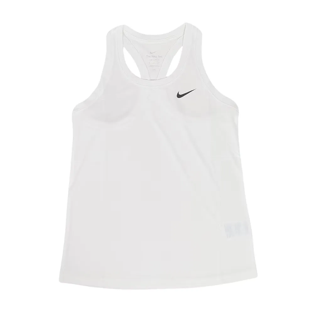 Nike Tank Tops Women's White Crew Neck Moderate Other