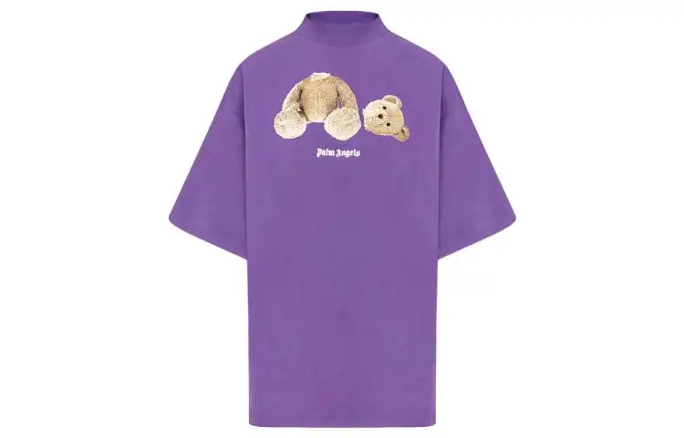 PALM ANGELS Women'ss Bear T shirt Purple