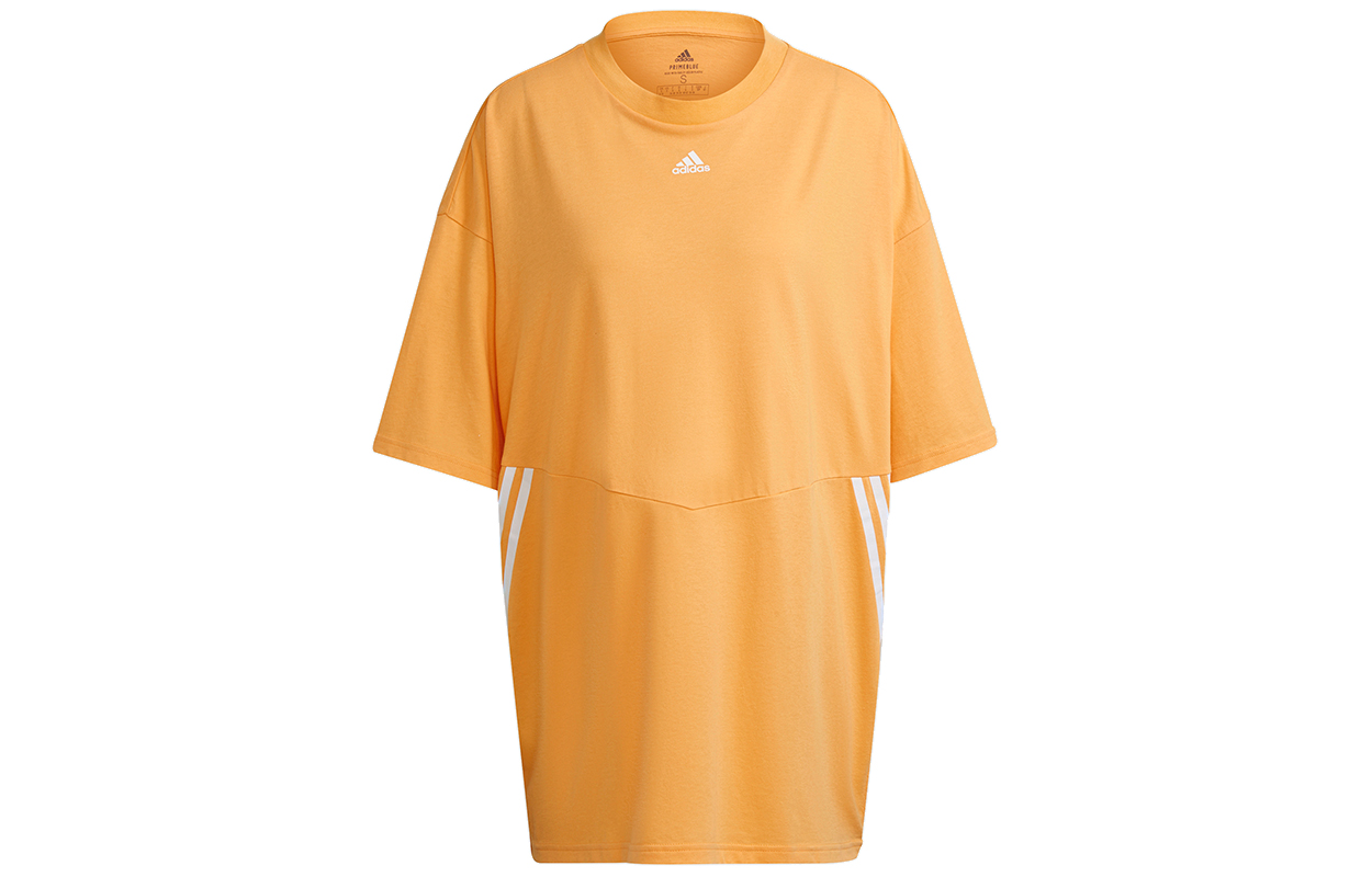 Женская футболка adidas Oversized Tee W (оранжевая) — фото 1