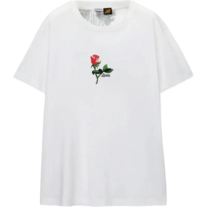 LOEWE Rose print T shirt