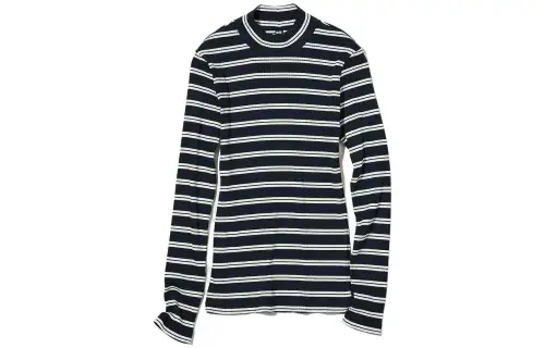 UNIQLO T Shirts Women's Navy Blue Half Turtleneck Moderate Other