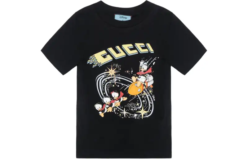GUCCI X Disney Donald Duck Rocket T Shirt Black/Multi