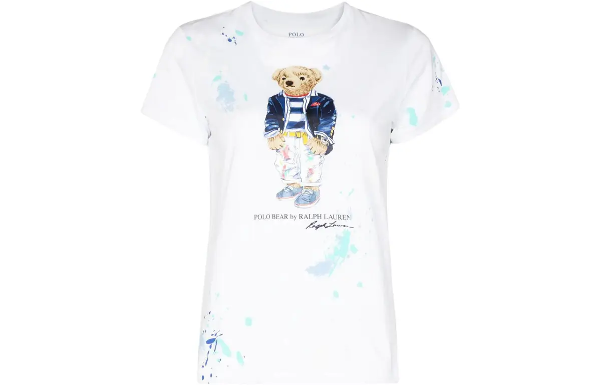Polo Ralph Lauren Polo Bear Regular Sleeve T-Shirt Women's White Standard