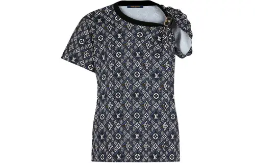 LOUIS VUITTON New Quarterly Products Of LV T Shirts Women's Multicolor Crew Neck Moderate Straight Fit
