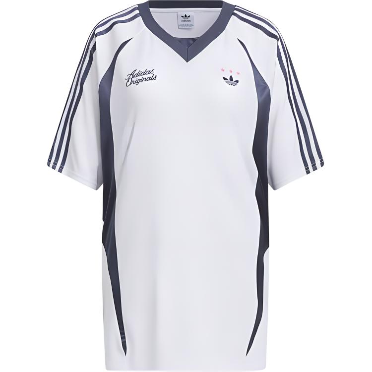 Женская футболка adidas Raglan Tee (сине-белая)
