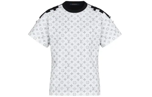 LOUIS VUITTON New Quarterly Products Of LV T Shirts Women's White Crew Neck Moderate