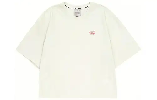 Skechers Ice Cream Collection T Shirts Women's Marshmallow White/0074 Crew Neck Moderate Straight Fit