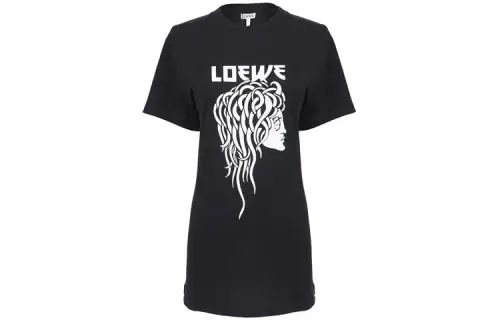 LOEWE T Shirts Women's Black Crew Neck Moderate Other