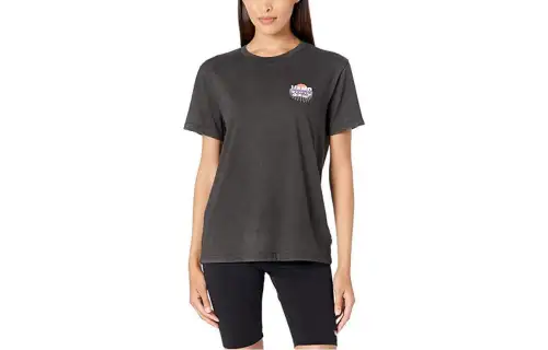 Vans Past Future T Shirts Women's Black Crew Neck Moderate Straight Fit