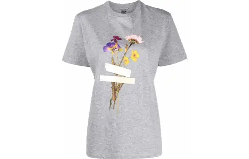 Golden Goose T Shirts Women's Gray Crew Neck Moderate