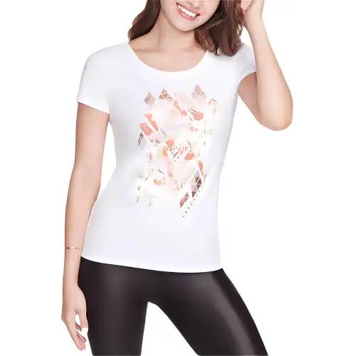 Skechers Feminista Vibes T Shirts Women's White Crew Neck Moderate Other