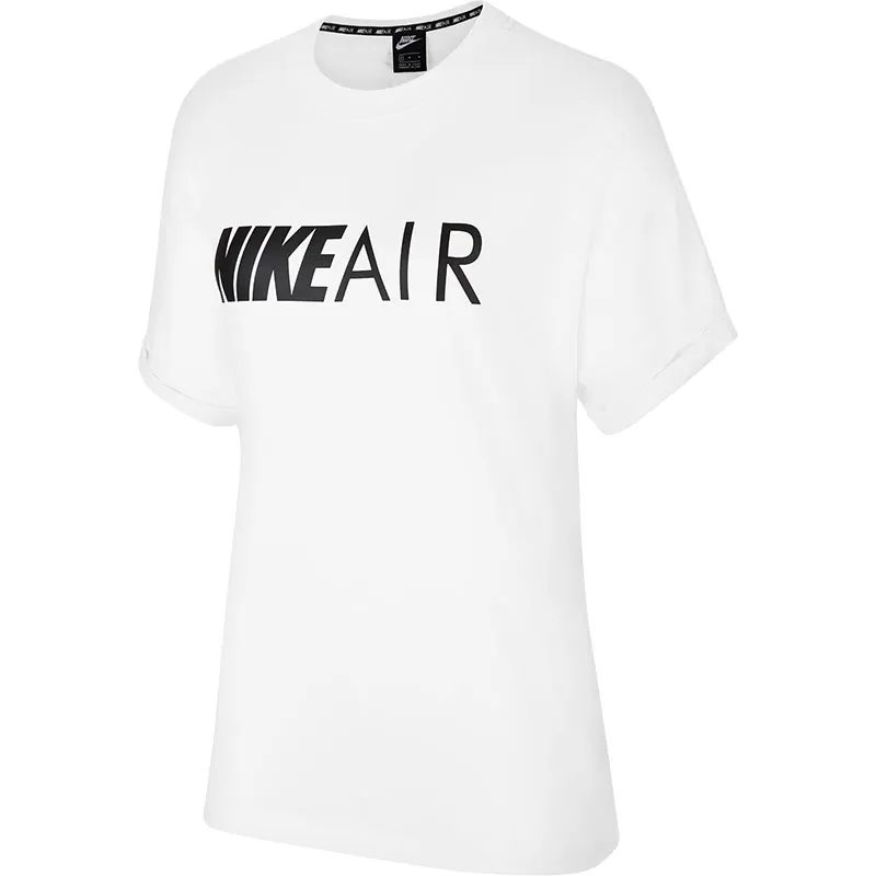 Nike Air T-Shirts Women's White Crew Neck Moderate