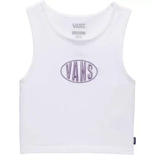Vans Tank Tops Women's White Crew Neck Moderate Other