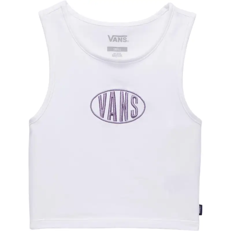 Vans Tank Tops Women's White Crew Neck Moderate Other