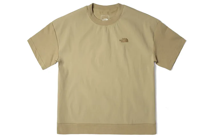 THE NORTH FACE Drop Shoulder Sleeve T Shirt Women's Khaki