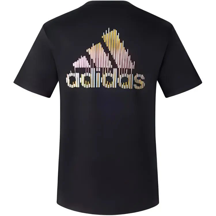 Adidas T-Shirts Women's Black Crew Neck Moderate Straight Fit