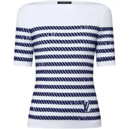 LOUIS VUITTON Rope Stripes Knit Top