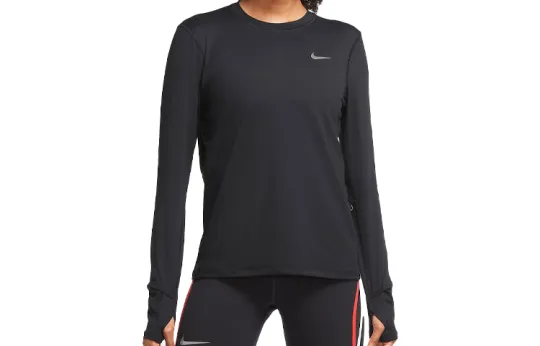 Nike Set in Sleeve Running T Shirt Women's Black