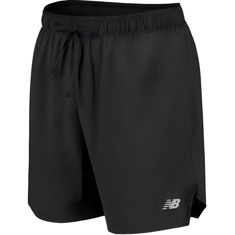 Мужские шорты New Balance Logo Mesh Shorts (черные)