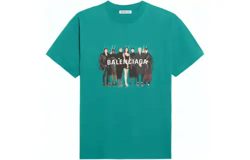 Balenciaga T Shirt Women's Green