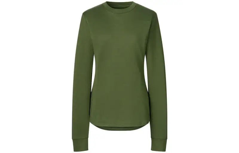 UNIQLO T Shirts Women's Olive Crew Neck Moderate Other