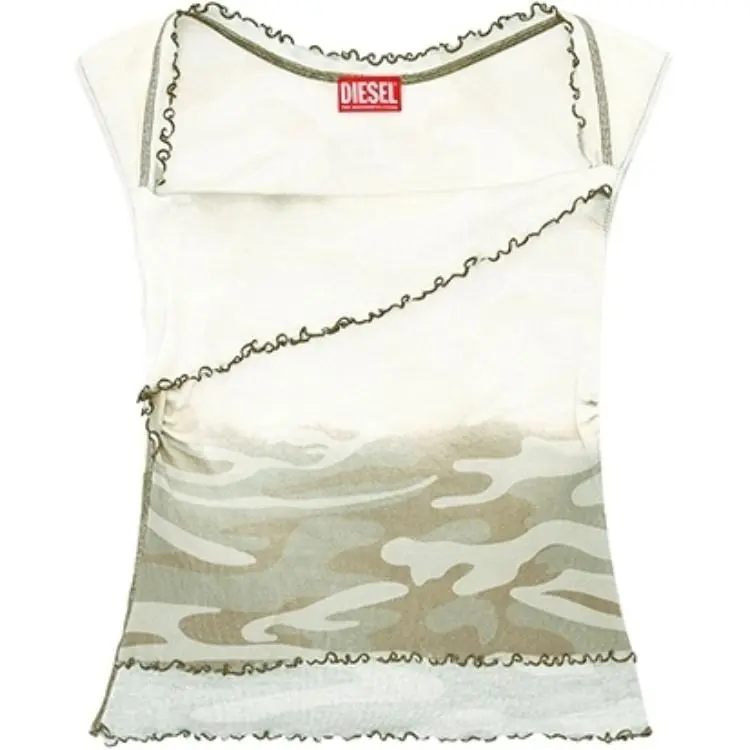 DIESEL FW24 OVAL D Collection Tank Top Women's Multicolor