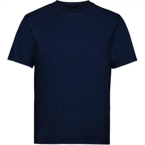 PRADA T Shirts Men's Blue Crew Neck Moderate