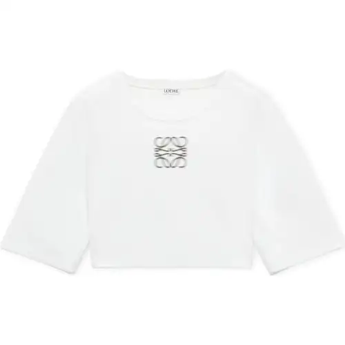 LOEWE Anagram Cropped T-Shirt 'Pink'