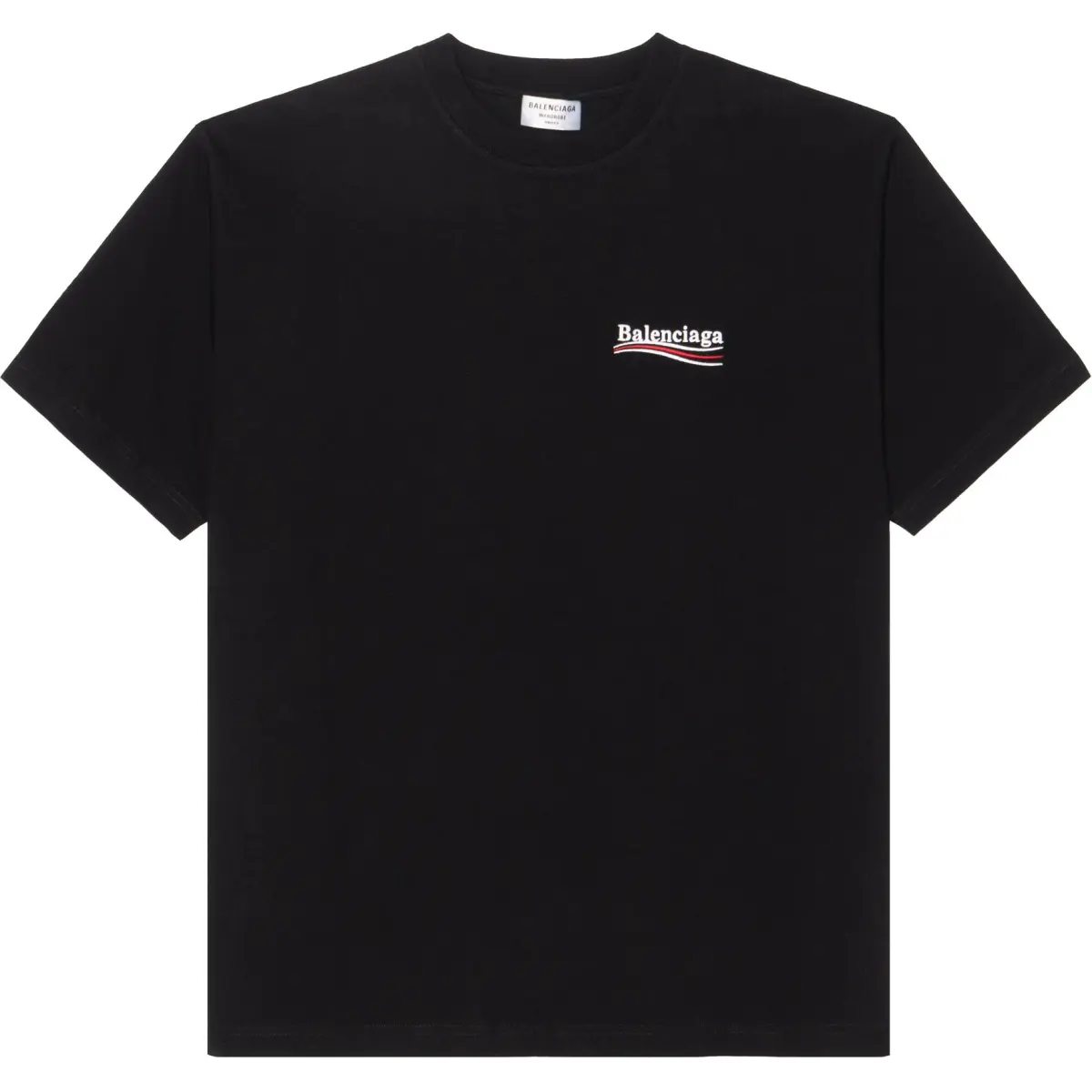 Balenciaga SS22 Crop Top Loose Fit Women's Black