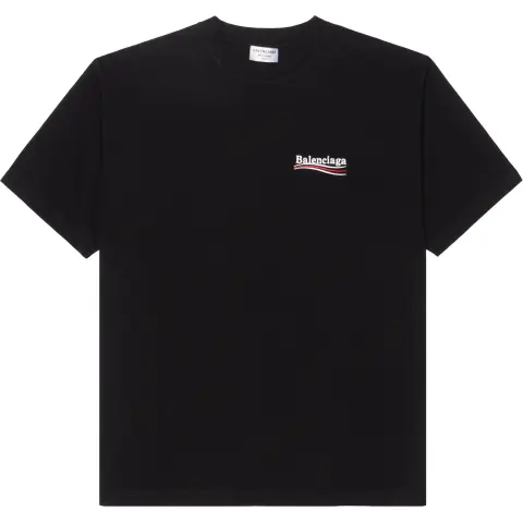 Balenciaga SS22 Crop Top Loose Fit Women's Black