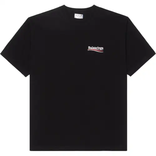 Balenciaga Black Political Campaign Oversized T Shirt 'Black/White'