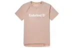 Timberland T Shirts Women's Light Pink Crew Neck Moderate Straight Fit