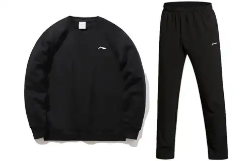 Li Ning Sweatshirt Sets Unisex Crew Neck Moderate