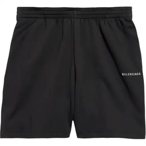 Balenciaga SS24 Casual Shorts Regular Fit Men's Black